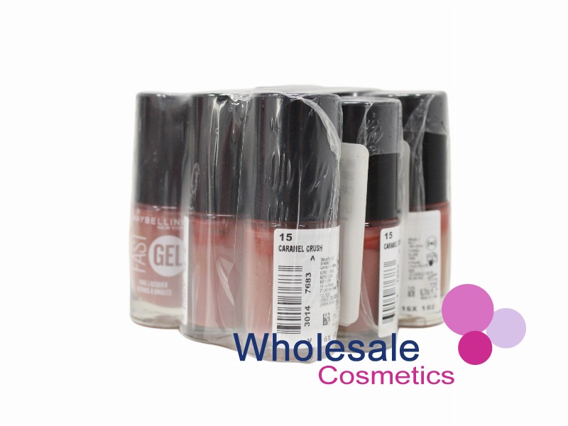 6 x Maybelline Fast Gel Nail Polish - 15 CARAMEL CRUSH
